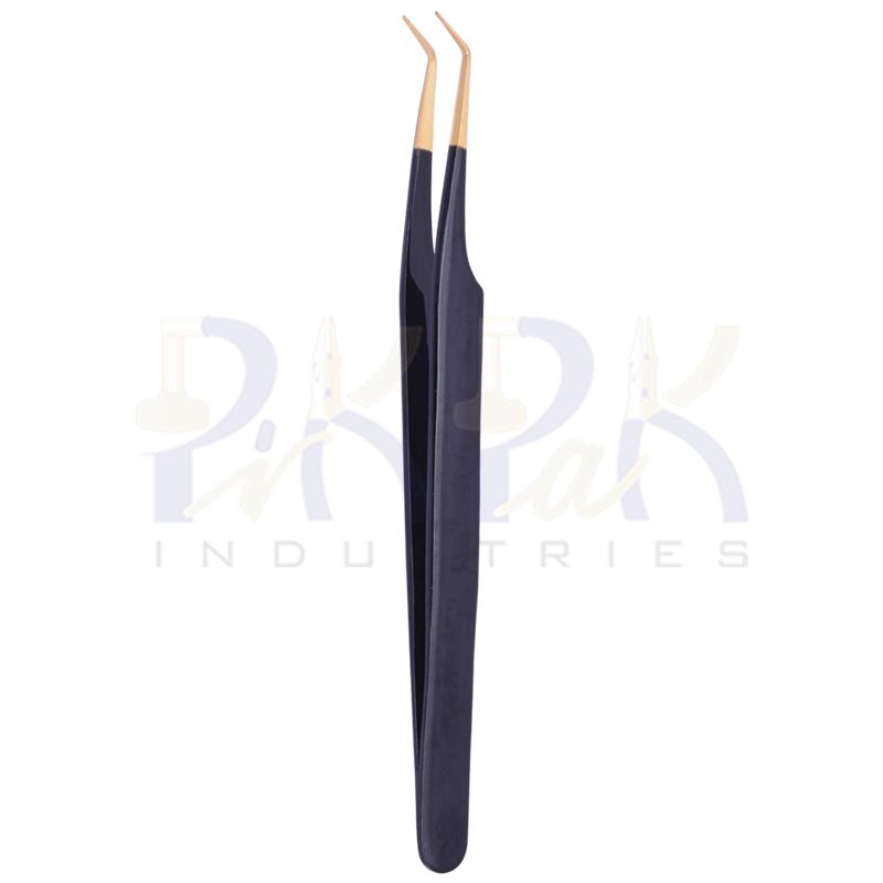 Eyelash Tweezers Gold Plated Tips