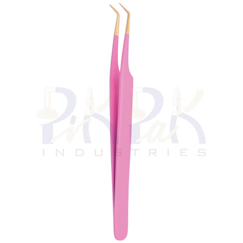 Eyelash Tweezers Gold Plated Tips