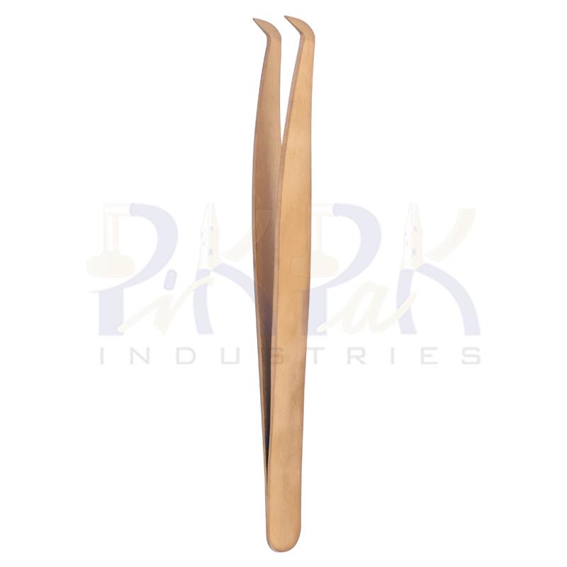 Eyelash Tweezers Gold Plated