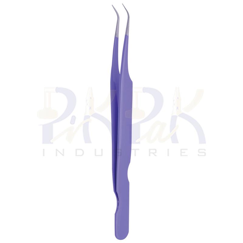 Eyelash Tweezers Stainless Steel Tips Color Coated