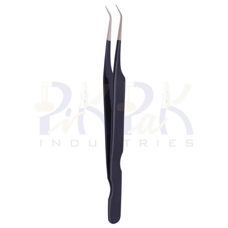 Eyelash Tweezers Stainless Steel Tips Color Coated