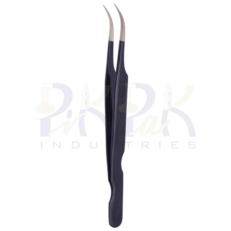 Eyelash Tweezers Stainless Steel Tips Color Coated