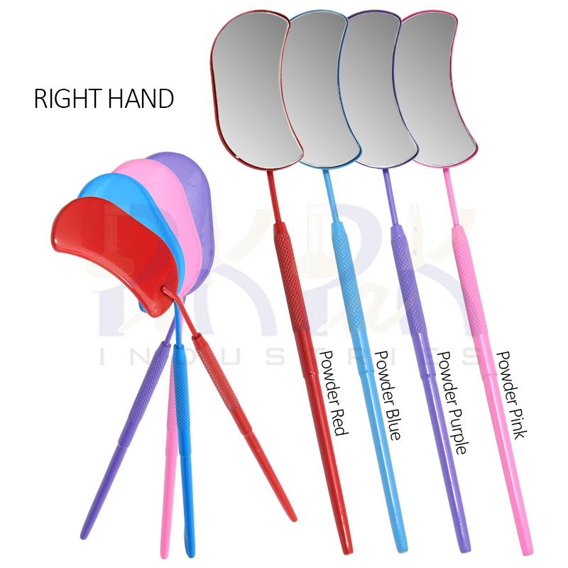 Eyelash Extension/Inspection Right Hand Large Mirror (Half Moon)
Set of 4 Pcs Red, Pink, Purple, Blue,
Bowder Color Coated