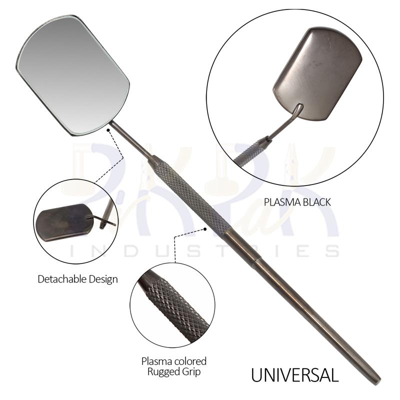 Eyelash Extension/Inspection Universal Small Mirror (Rectangle)
Black Plasma Color Coated