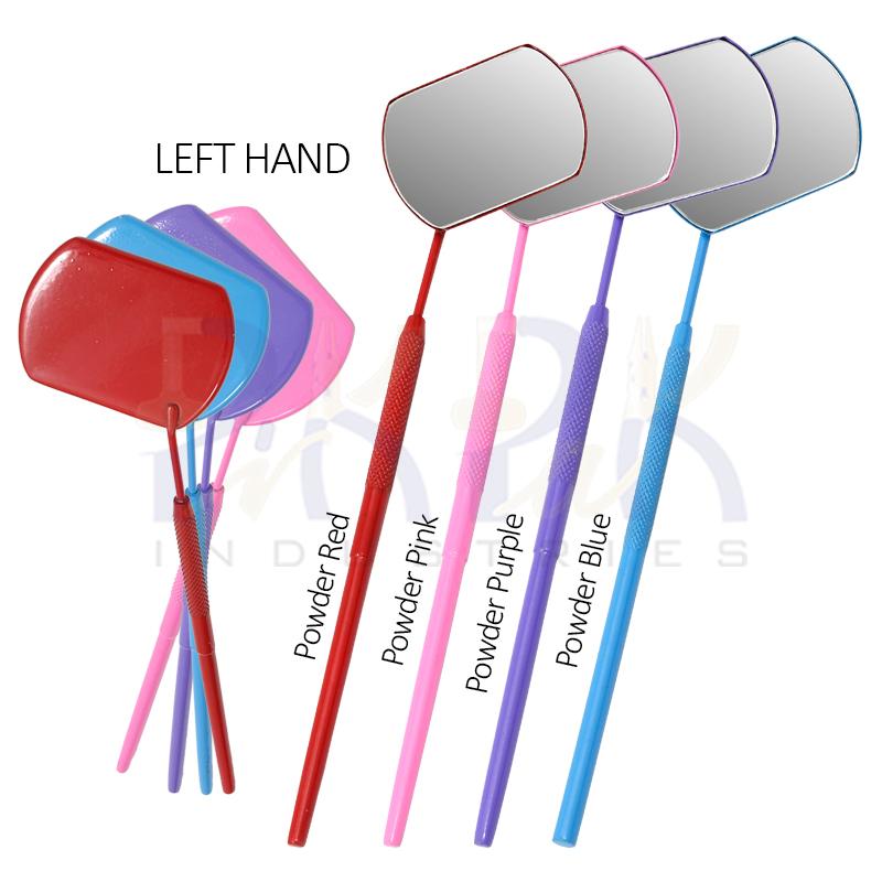 Eyelash Extension/Inspection Left Hand Small Mirror (Rectangle)
Set of 4 Pcs Red, Pink, Purple, Blue,
Bowder Color Coated