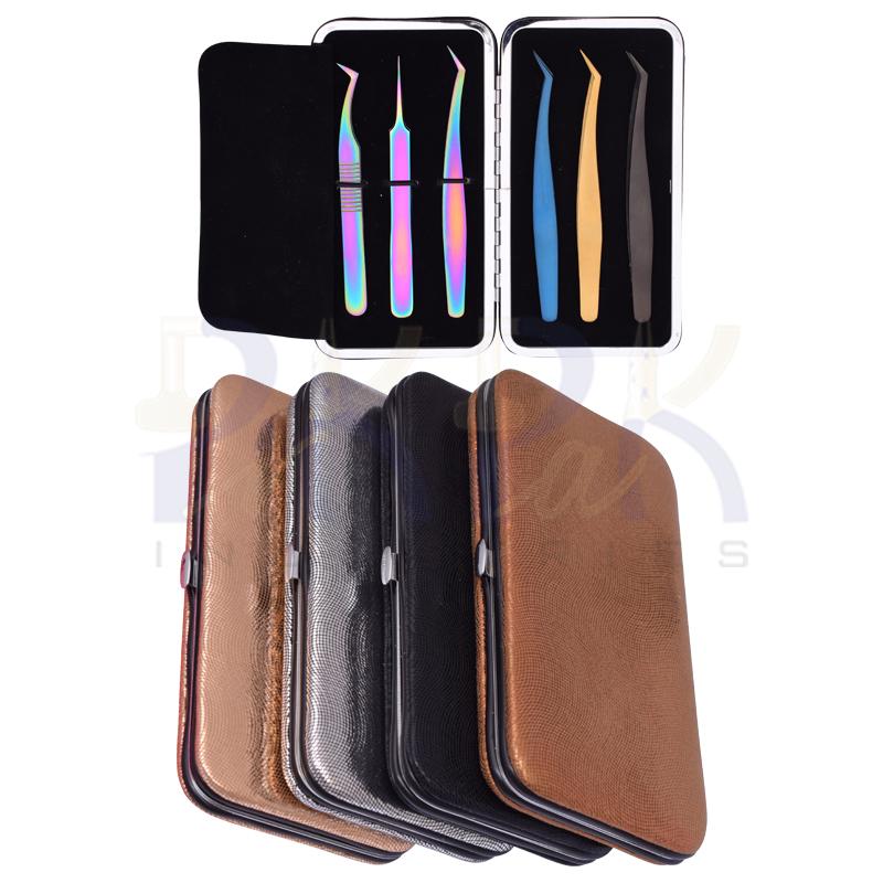 Eyelash Double Sided 4 Kits 
Tweezers Set of 6 Pcs