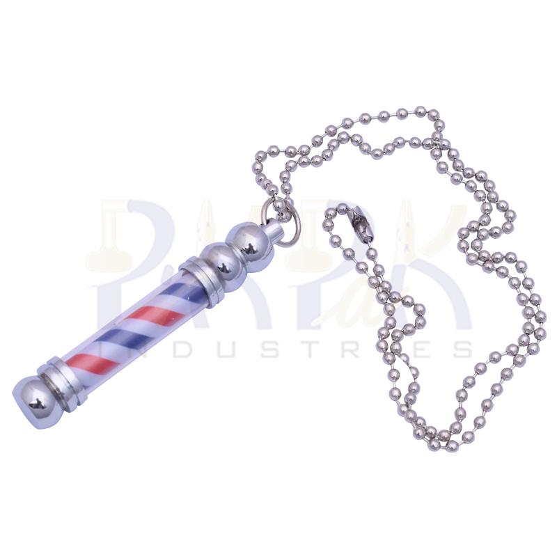 Barber Pole Necklace - Silver